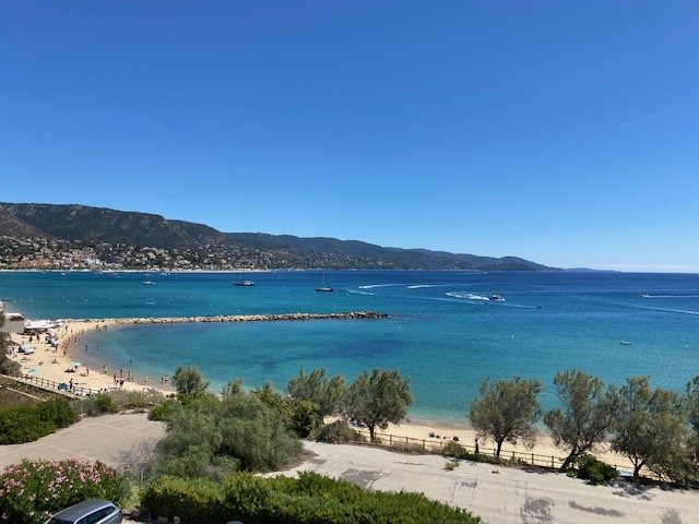 Location Beau T2 duplex magnifique vue mer sur la Baie du Lavandou, &agrave; Bormes les Mimosas
